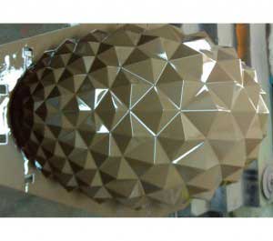 Декоративный элемент, изготовлен на порошковом 3D принтере. Материал - полиамид. окрашен грунтом F-294/2, эмалью 14М и лаком 102G