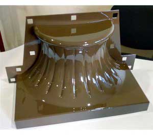 Декоративный элемент, изготовлен на порошковом 3D принтере. Материал - полиамид.